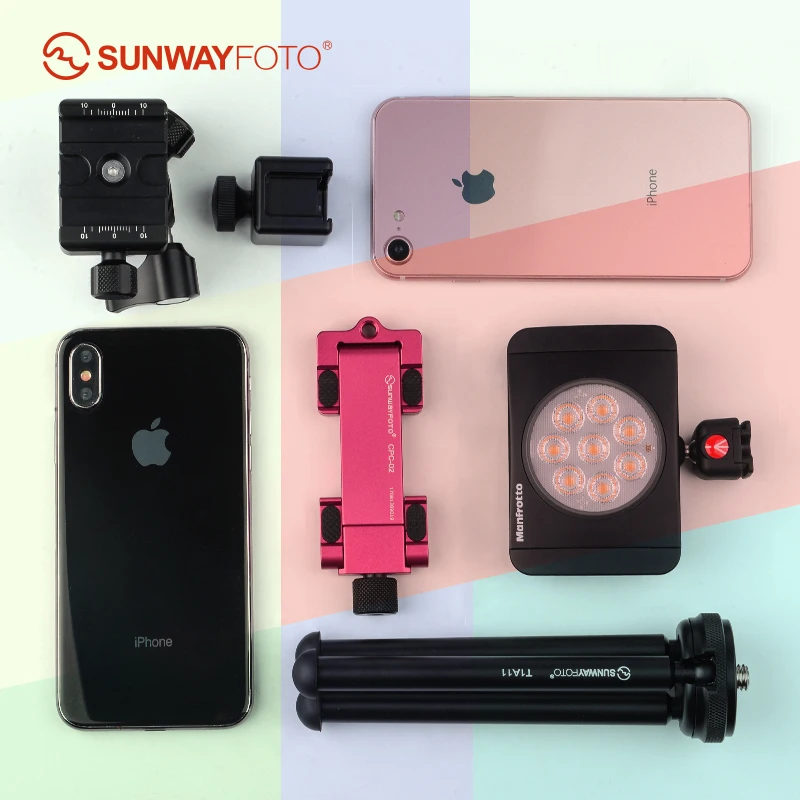 SUNWAYFOTO T1A11 II Profissional Mini Tablet Desk Tripod Stand for Mini Camera Smartphone Tripod DLSR with Mount Accessories
SUNWAYFOTO T1A11 II Profissional Mini Tablet Desk Tripod Stand for Mini Camera Smartphone Tripod DLSR with Mount Accessories
