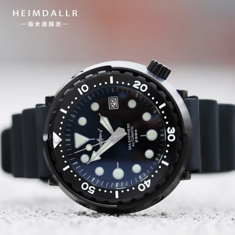 HEIMDALLR Men's Tuna Dive Watch Sapphire 47mm Black PVD 300M Water Resistance Japan NH35A Automatic Movement Mechanical Watches
HEIMDALLR Men's Tuna Dive Watch Sapphire 47mm Black PVD 300M Water Resistance Japan NH35A Automatic Movement Mechanical Watches