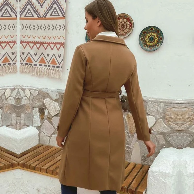 Women Autumn Lace-Up Slim Long Coats Casual Solid Warm Long Sleeve Jacket Winter Female Chic Single-Breasted Cardigan Overwear
Women Autumn Lace-Up Slim Long Coats Casual Solid Warm Long Sleeve Jacket Winter Female Chic Single-Breasted Cardigan Overwear