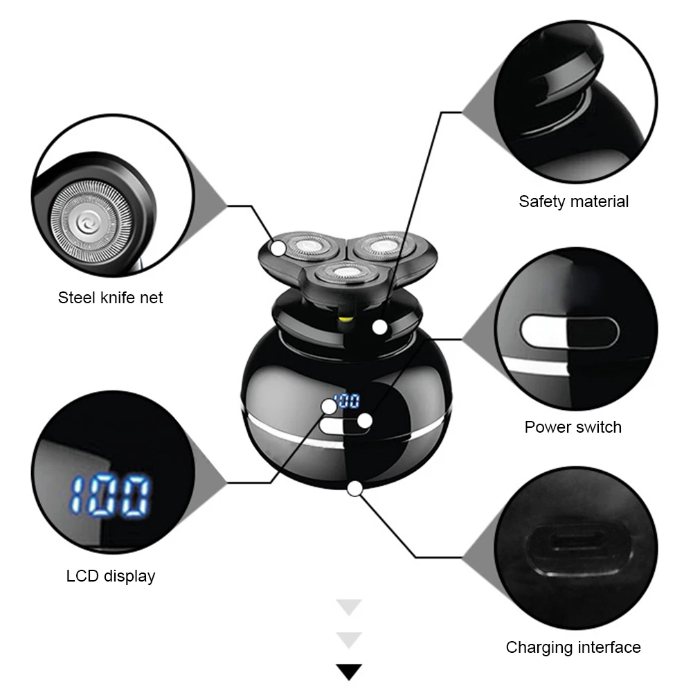 5-in-1 Electric Razor for Men Rechargeable Grooming Kit Cordless Beard Head Noise Hair Trimmer,skull shaver,head shaver
5-in-1 Electric Razor for Men Rechargeable Grooming Kit Cordless Beard Head Noise Hair Trimmer,skull shaver,head shaver