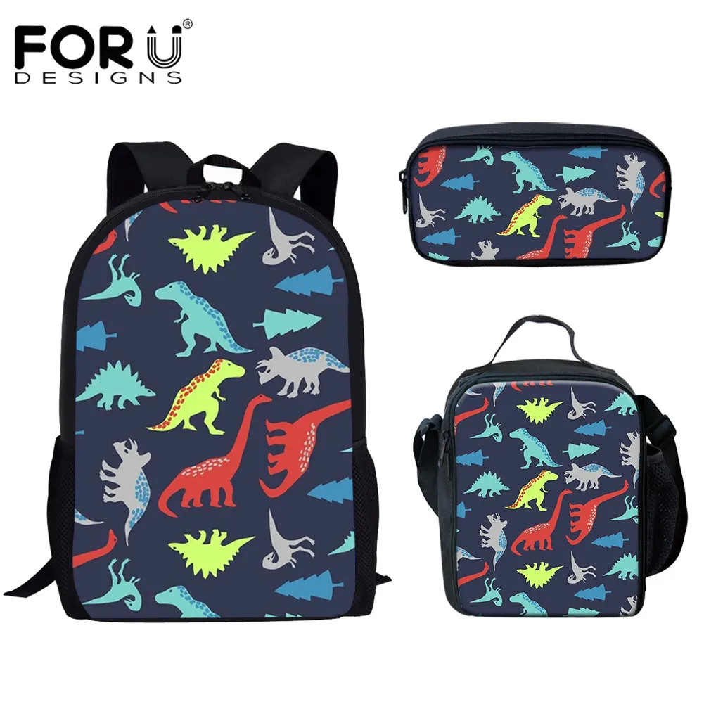 FORUDESIGNS Cute Cartoon Dinosaur Pattern Student School Bag Teenagers Boys and Girls Casual Backpack 3Pcs/Set Campus Book Bags
FORUDESIGNS Cute Cartoon Dinosaur Pattern Student School Bag Teenagers Boys and Girls Casual Backpack 3Pcs/Set Campus Book Bags