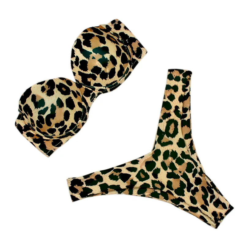 2021new solid color hard bag leopard pattern breast wrapped foreign trade European and American sexy Swimsuit Bikini women's(44)
2021new solid color hard bag leopard pattern breast wrapped foreign trade European and American sexy Swimsuit Bikini women's(44)