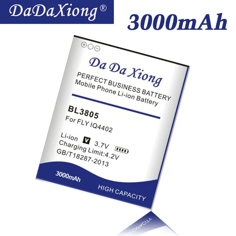 

Original DaDaXiong 3000mAh BL3805 Li-ion For Fly IQ4404 IQ4402 Mobile Phone Battery