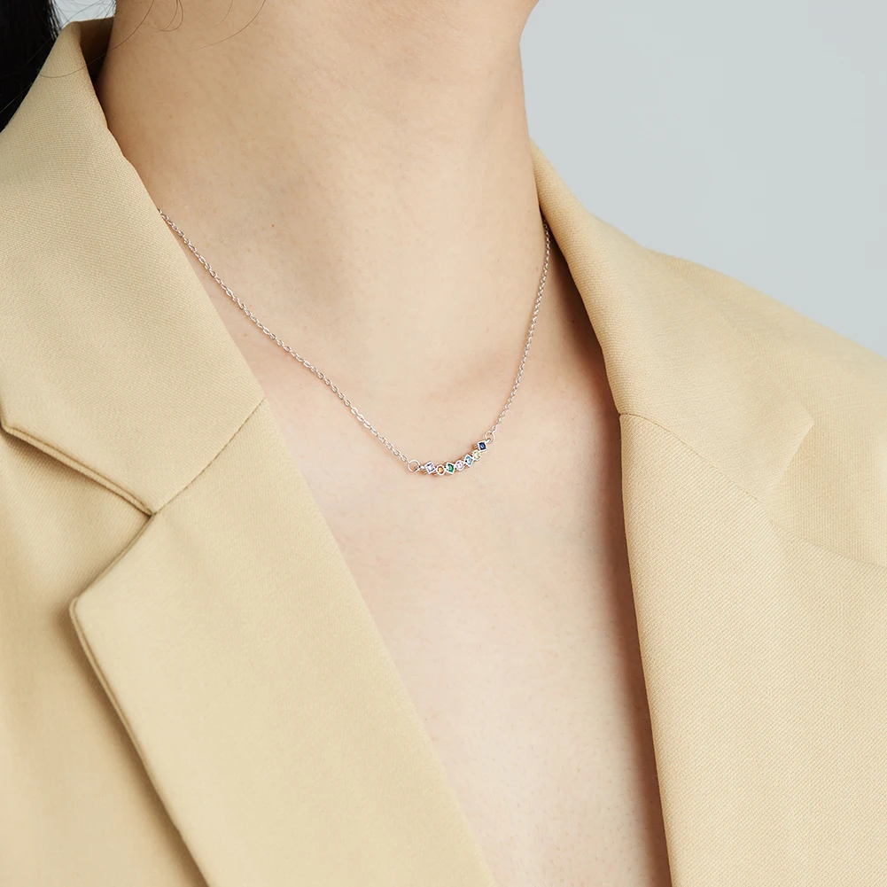 ZEMIOR S925 Sterling Silver Necklace Seven Colors Cubic Zirconia Necklace For Women Fine Jewelry Christmas Day Gift Best Selling
ZEMIOR S925 Sterling Silver Necklace Seven Colors Cubic Zirconia Necklace For Women Fine Jewelry Christmas Day Gift Best Selling
