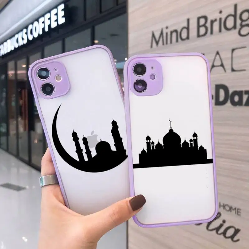Muslim mosque Moon Phone Case For iPhone 12 11 Mini Pro XR XS Max 7 8 Plus X Matte transparent Purple Cover
Muslim mosque Moon Phone Case For iPhone 12 11 Mini Pro XR XS Max 7 8 Plus X Matte transparent Purple Cover