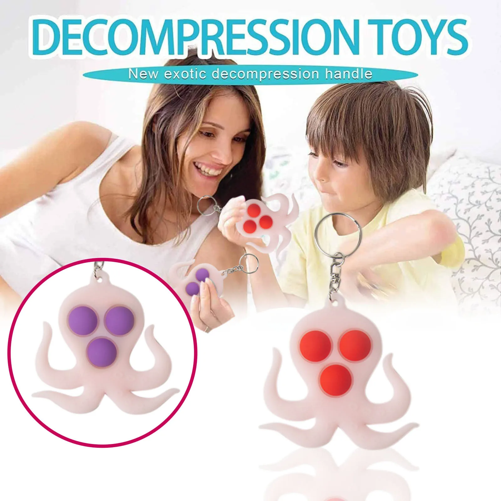 2PCS Silica Gel Decompression Toy Decompression Turnover Key Ring decompression outdoor pet toy figet toys игрушки 2021
2PCS Silica Gel Decompression Toy Decompression Turnover Key Ring decompression outdoor pet toy figet toys игрушки 2021