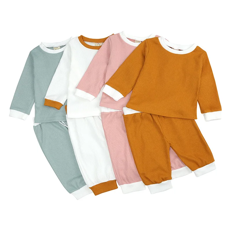 Autumn Winter 2020 Baby Wear Pit Stripe Solid Color 2-piece Sets Sale Fashion Comfort Infants Suit Long Sleeve For Boys Girls
Autumn Winter 2020 Baby Wear Pit Stripe Solid Color 2-piece Sets Sale Fashion Comfort Infants Suit Long Sleeve For Boys Girls