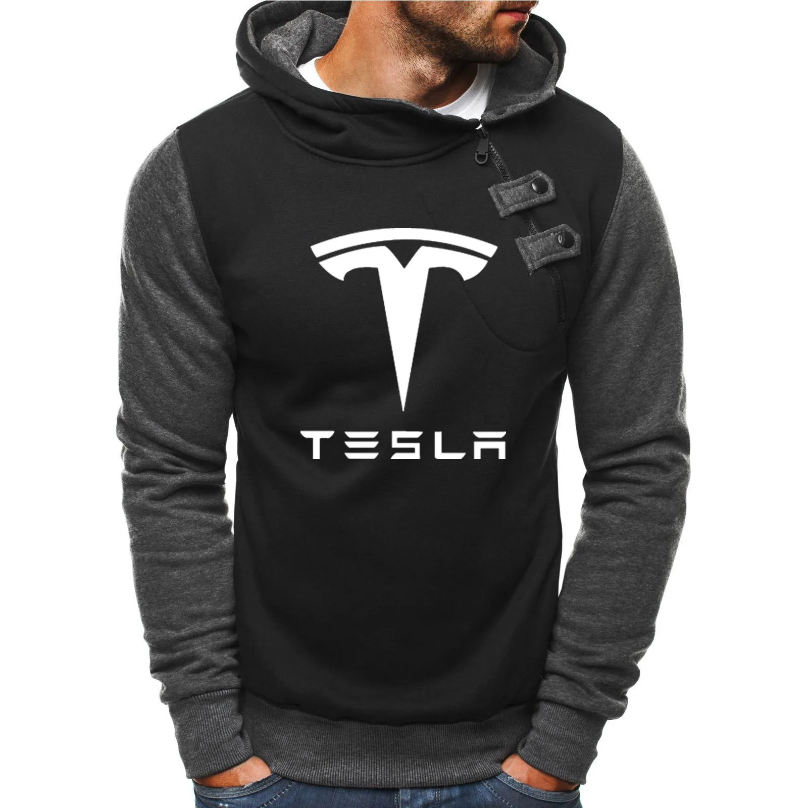 Spring Autumn Men's Sweatshirt Tesla car Logo Printing Fashion Casual Men's pullover Cotton High Quality Men's hoodie 
Spring Autumn Men's Sweatshirt Tesla car Logo Printing Fashion Casual Men's pullover Cotton High Quality Men's hoodie