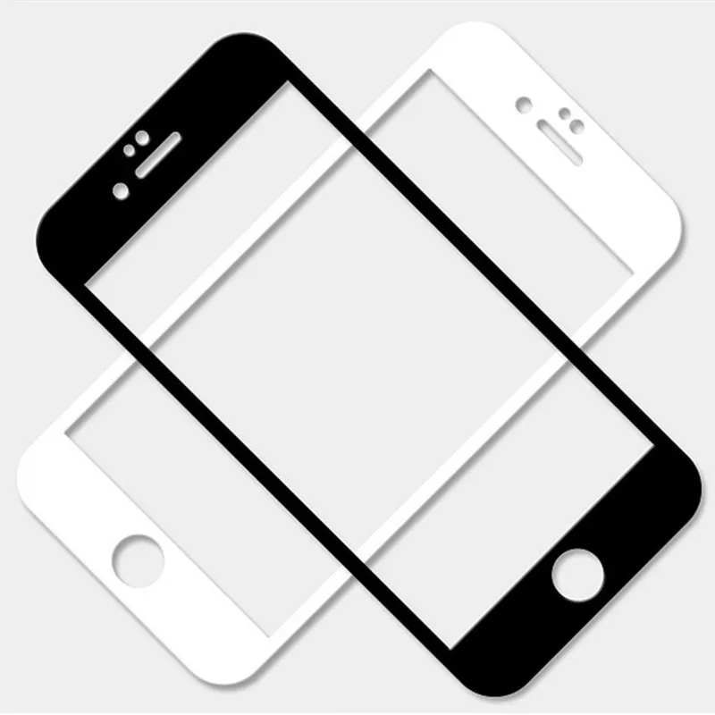 Полное покрытие из закаленного стекла для iPhone 7 8 6s 5 5S Защитная пленка экрана X XS Max