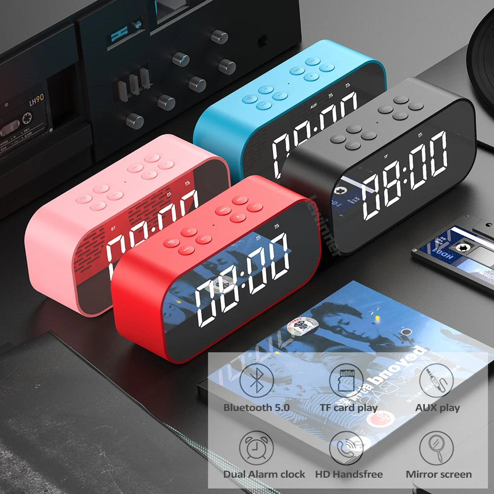 Bluetooth 5.0 портативная беспроводная Bluetooth Колонка сабвуфер музыкальная звуковая коробка светодиодный Будильник повтора времени для ноутбука ...
Bluetooth 5.0 портативная беспроводная Bluetooth Колонка сабвуфер музыкальная звуковая коробка светодиодный Будильник повтора времени для ноутбука ...