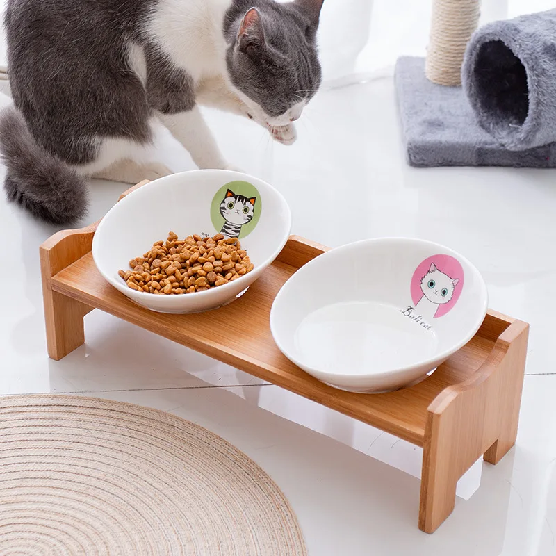 Pet Dog Bowl Bamboo Pet Ceramic Feeding and Drinking Bowls Combination with Bamboo Frame for Dog Cats Pet Feeder Pet Products
Pet Dog Bowl Bamboo Pet Ceramic Feeding and Drinking Bowls Combination with Bamboo Frame for Dog Cats Pet Feeder Pet Products