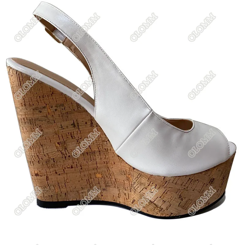 Olomm 2020 Women Platform Sandals Buckle Strap Sexy Wedges High Heels Peep Toe Pretty White Party Shoes Women US Plus Size 5-15
Olomm 2020 Women Platform Sandals Buckle Strap Sexy Wedges High Heels Peep Toe Pretty White Party Shoes Women US Plus Size 5-15