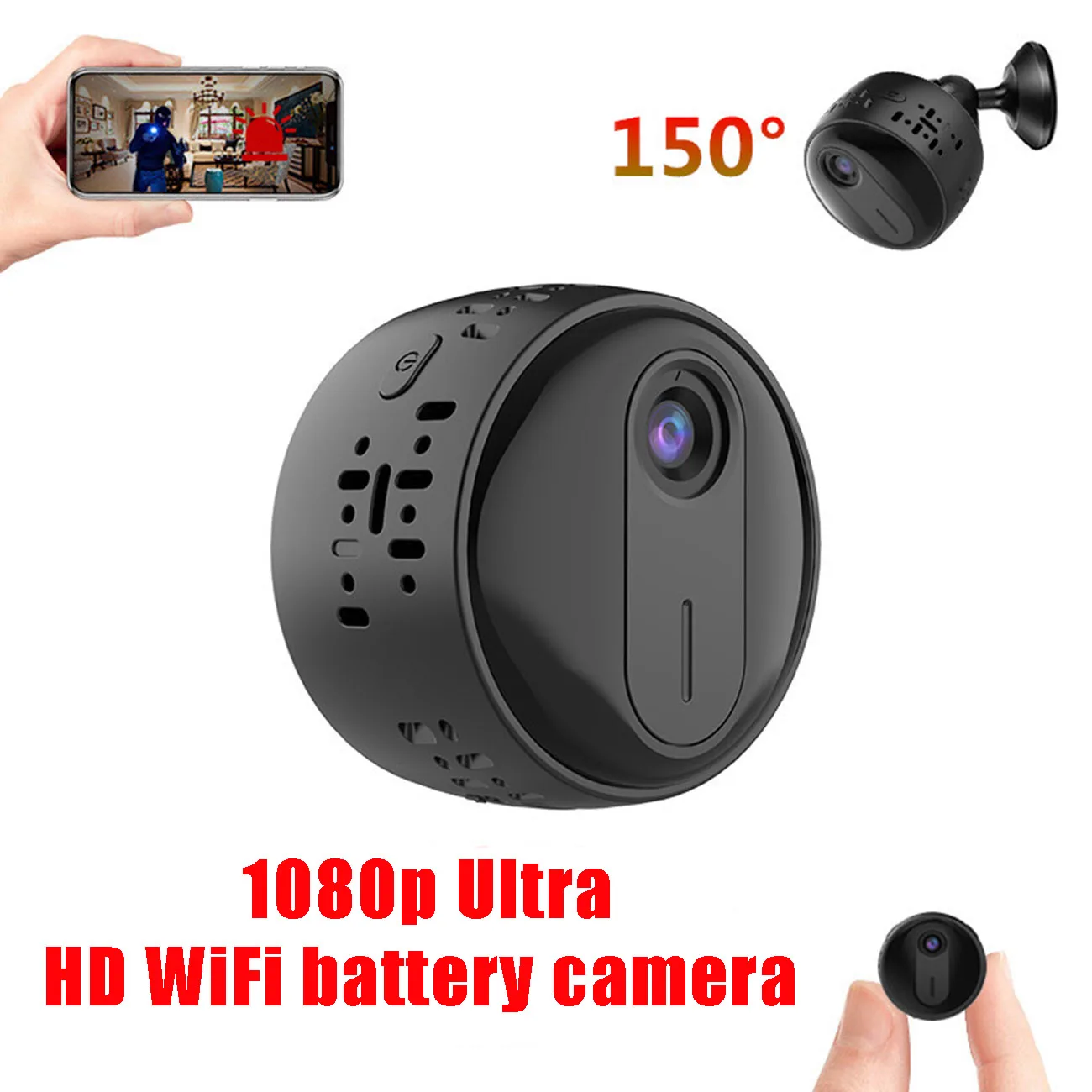 200W Pixels Home Security Camera HD 1080P WiFi Camera Night Vision Motion Detection Actie Camera Motion Sensor Camcorder
200W Pixels Home Security Camera HD 1080P WiFi Camera Night Vision Motion Detection Actie Camera Motion Sensor Camcorder