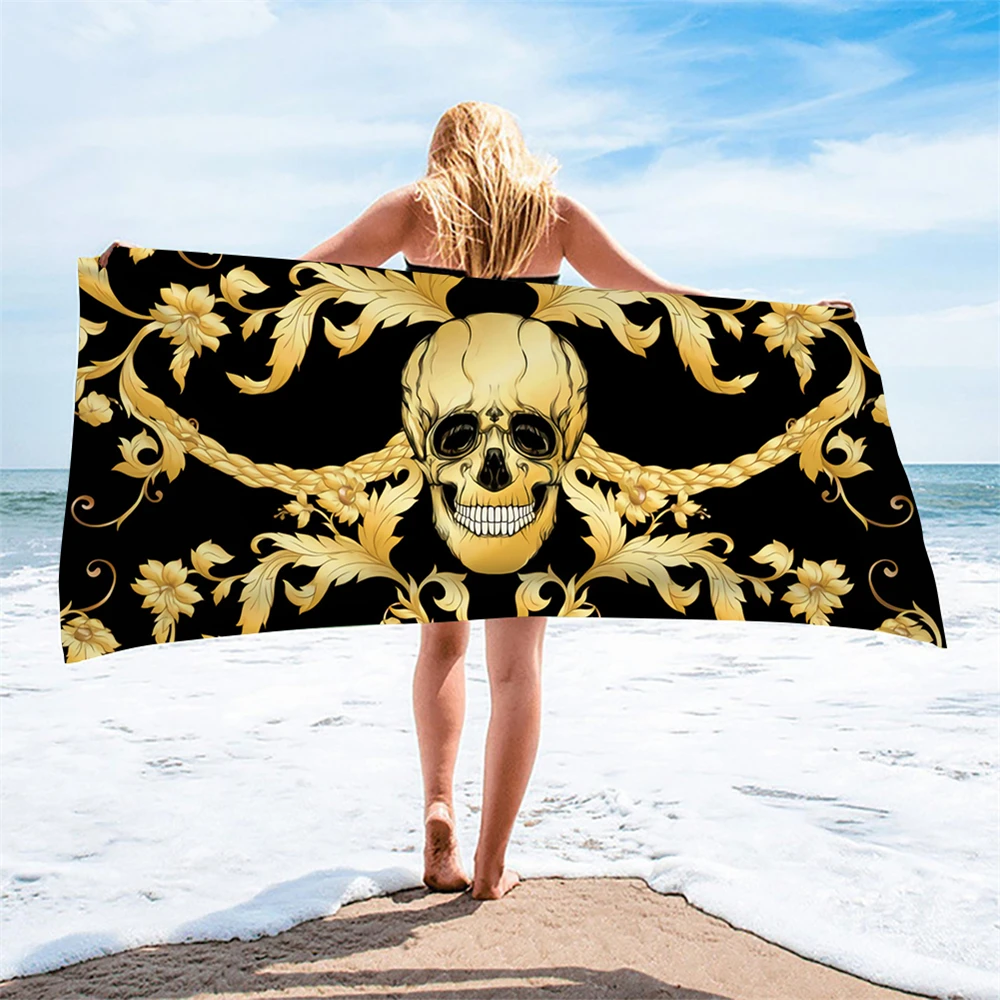 

Большие пляжные полотенца золотистого цвета впитывающие быстросохнущие полотенца для плавания для мужчин и женщин для дома/отеля банные п...
