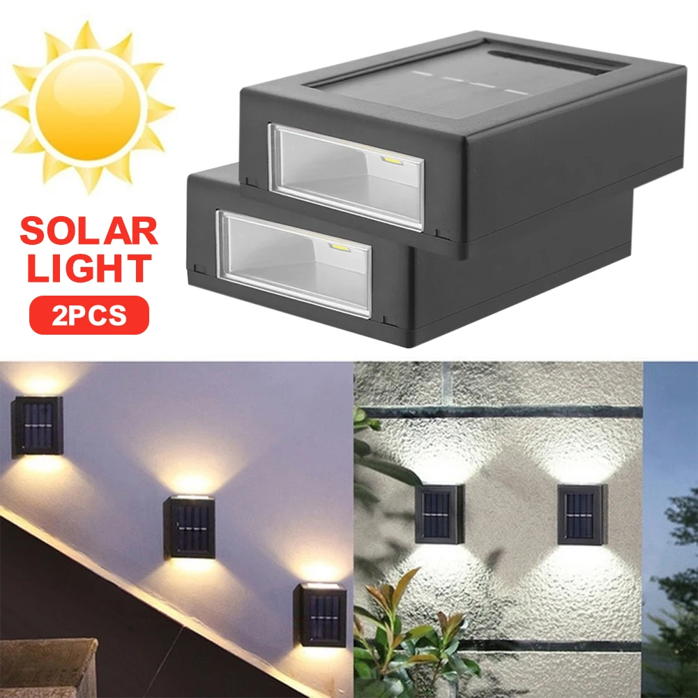 2Pcs Solar LED Wall Lamp Up Down Lights IP65 Wall Mount Exterior Light Room/Hallway/Garden/Courtyard Lamps Outdoor Indoor Decor
2Pcs Solar LED Wall Lamp Up Down Lights IP65 Wall Mount Exterior Light Room/Hallway/Garden/Courtyard Lamps Outdoor Indoor Decor