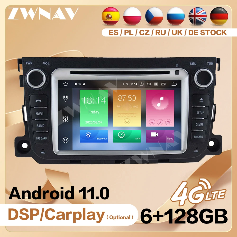 Автомобильный радиоприемник Carplay, 6 + 128G, 2 Din, для Benz Smart 2010, 2011, 2012, 2013, 2014, Android плеер, видео, GPS, головное устройство, авто, аудио, стерео
Автомобильный радиоприемник Carplay, 6 + 128G, 2 Din, для Benz Smart 2010, 2011, 2012, 2013, 2014, Android плеер, видео, GPS, головное устройство, авто, аудио, стерео
