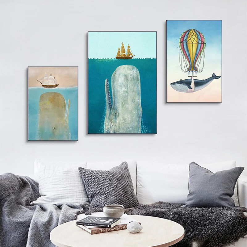 Cartoon Illustration Poster Sea Whale Series Canvas Painting Lovely Wall Art Picture for Living Room Bedroom Aisle Home Decor
Cartoon Illustration Poster Sea Whale Series Canvas Painting Lovely Wall Art Picture for Living Room Bedroom Aisle Home Decor