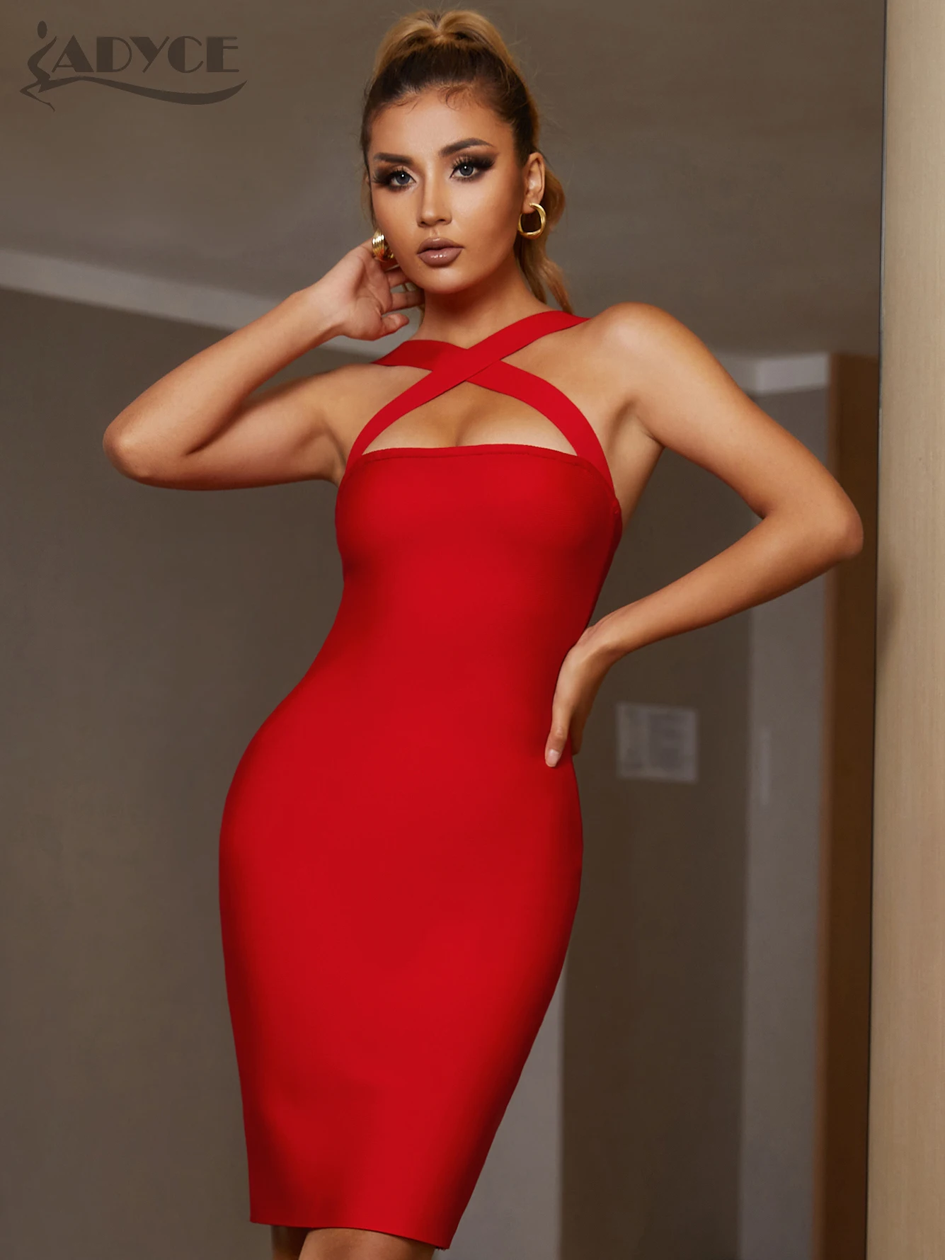 Adyce New Summer Women Red Halter Bodycon Bandage Dress Sexy Sleeveless Elegant Night Club Celebrity Runway Cocktail Party Dress
Adyce New Summer Women Red Halter Bodycon Bandage Dress Sexy Sleeveless Elegant Night Club Celebrity Runway Cocktail Party Dress