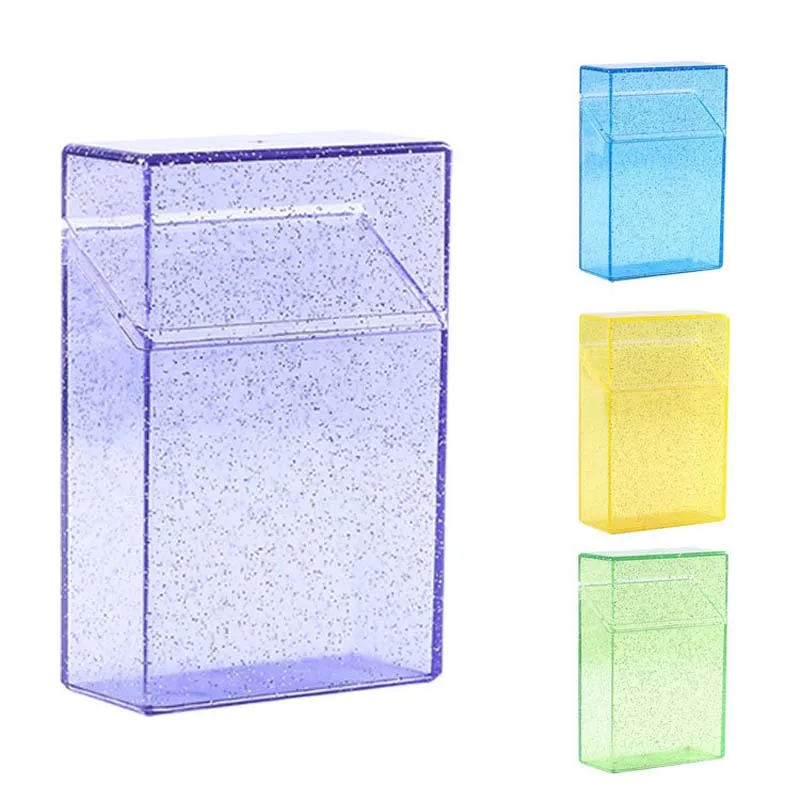 1pc Plastic Clear Cigarette Case (20 Capacity) Shining Cigarettes Box Portable Cigarette Holder Container for Smoker, 6 Colors
1pc Plastic Clear Cigarette Case (20 Capacity) Shining Cigarettes Box Portable Cigarette Holder Container for Smoker, 6 Colors