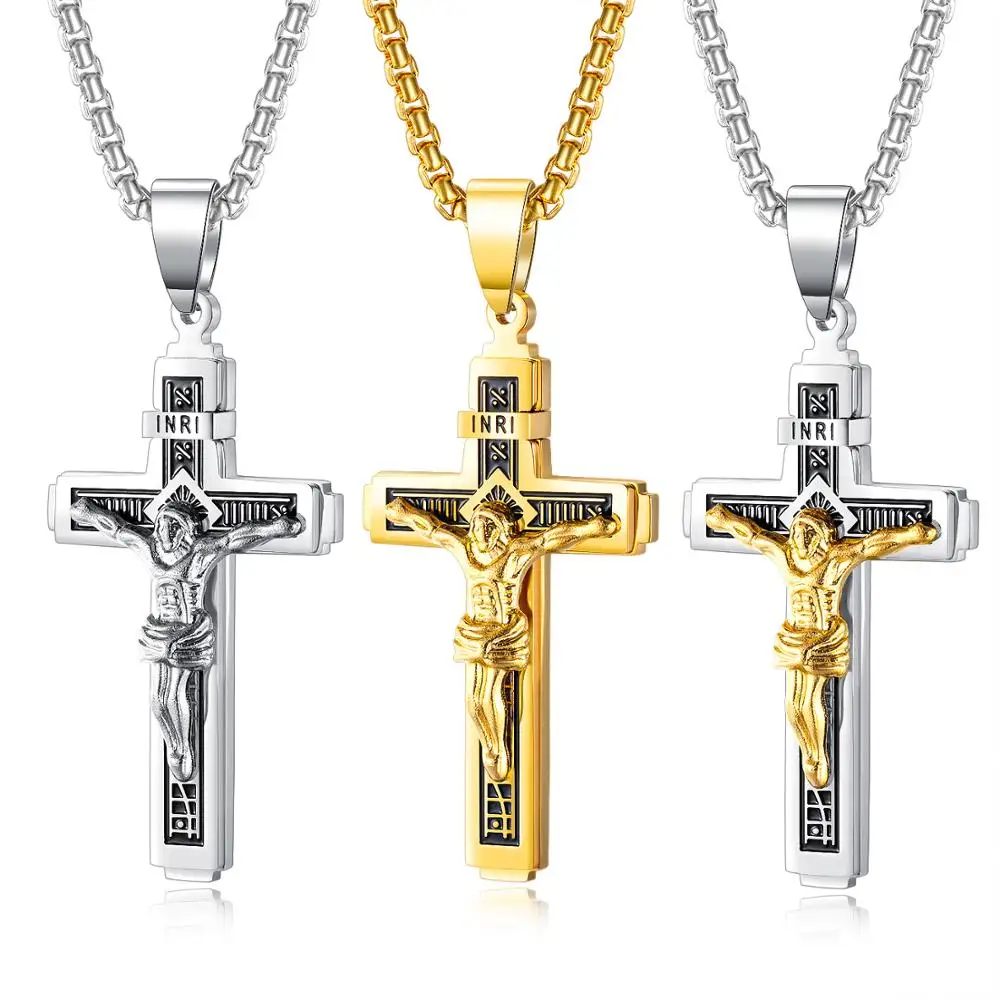 Luxury Charming Gold Cross Chain Necklace For Women Men Male Hip Hop Cool Accessory Fashion Jesus Cross Pendant Necklaces Gifts
Luxury Charming Gold Cross Chain Necklace For Women Men Male Hip Hop Cool Accessory Fashion Jesus Cross Pendant Necklaces Gifts