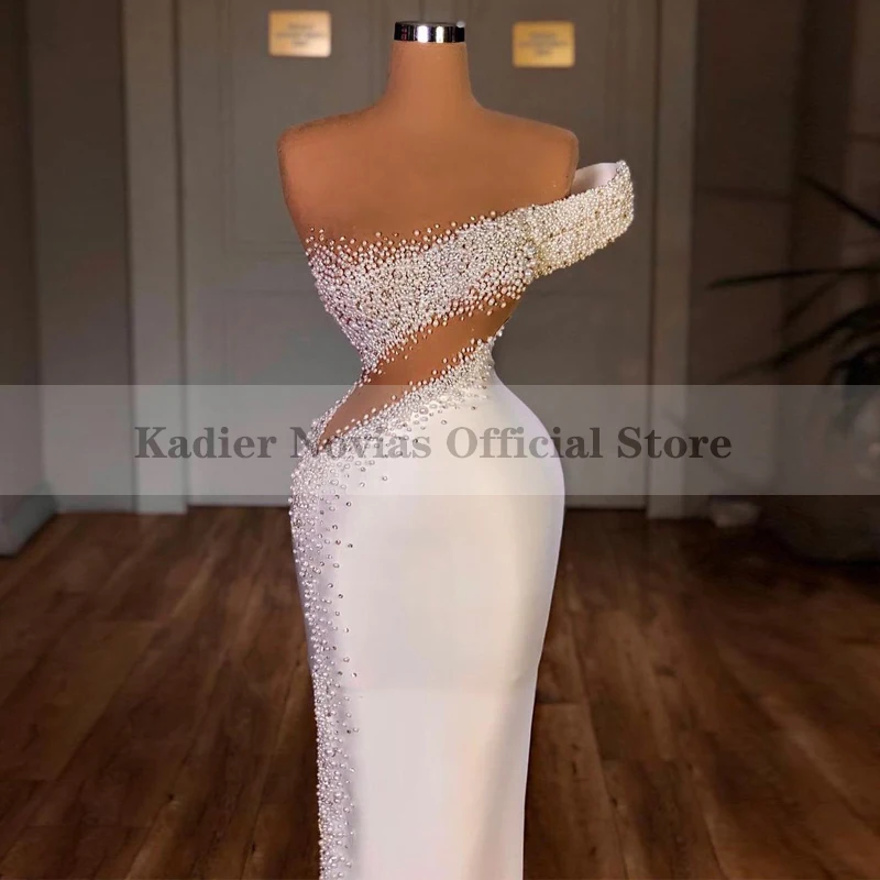 KADIER NOVIAS Long Elegant Pearls Beads White Women's Satin Mermaid Wedding Dresses 2022 Sheer Robe De Mariee
KADIER NOVIAS Long Elegant Pearls Beads White Women's Satin Mermaid Wedding Dresses 2022 Sheer Robe De Mariee