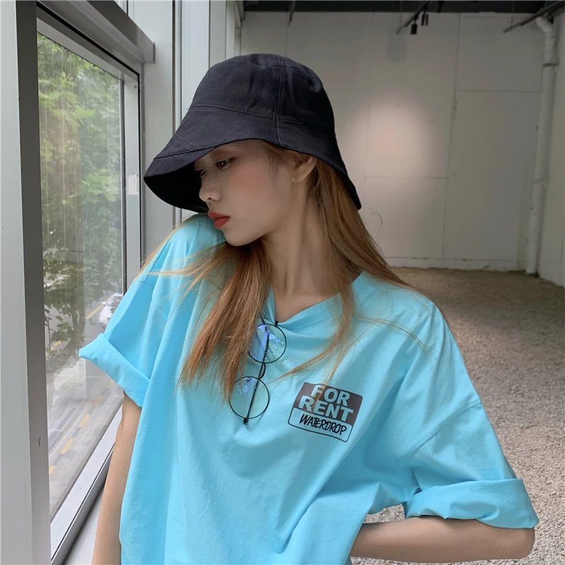 Front And Back Letter Printing T Shirt Women Loose Medium Length Slim Round Neck T-shirt Half Sleeve Tee
Front And Back Letter Printing T Shirt Women Loose Medium Length Slim Round Neck T-shirt Half Sleeve Tee