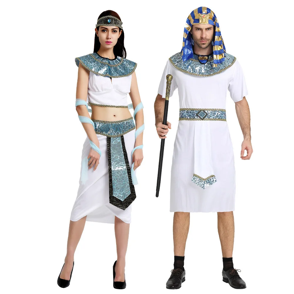 Halloween Cosplay costumes Ancient Egypt Egyptian Pharaoh King Empress Cleopatra Queen uniforms Costume for Adults Men Women
Halloween Cosplay costumes Ancient Egypt Egyptian Pharaoh King Empress Cleopatra Queen uniforms Costume for Adults Men Women