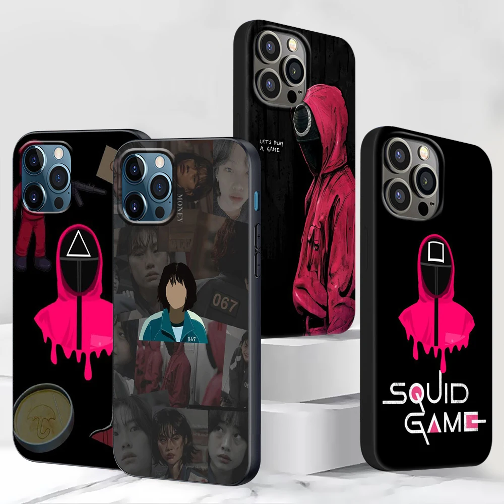 New Tv Squid Game Phone Case For iPhone 13 11 12 Pro Max Casing XR 7 8 + X 6 6S Plus XS 5 5s SE 2020 Black Soft Cover Shell
New Tv Squid Game Phone Case For iPhone 13 11 12 Pro Max Casing XR 7 8 + X 6 6S Plus XS 5 5s SE 2020 Black Soft Cover Shell