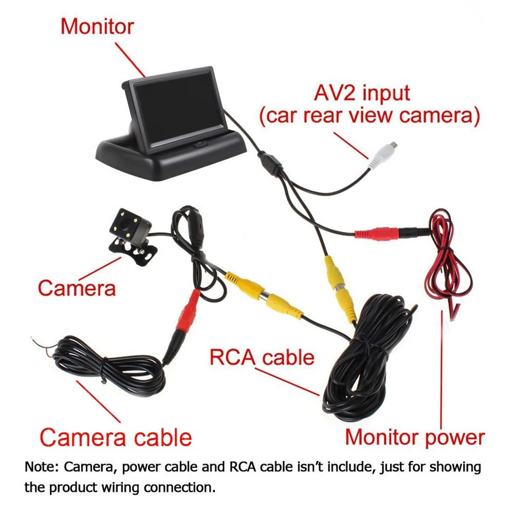 4.3 inch HD Foldable Car Rear View Monitor Reversing LCD TFT Display for Vehicle Reverse Display Car Reverse LCD Screen Monitor
4.3 inch HD Foldable Car Rear View Monitor Reversing LCD TFT Display for Vehicle Reverse Display Car Reverse LCD Screen Monitor