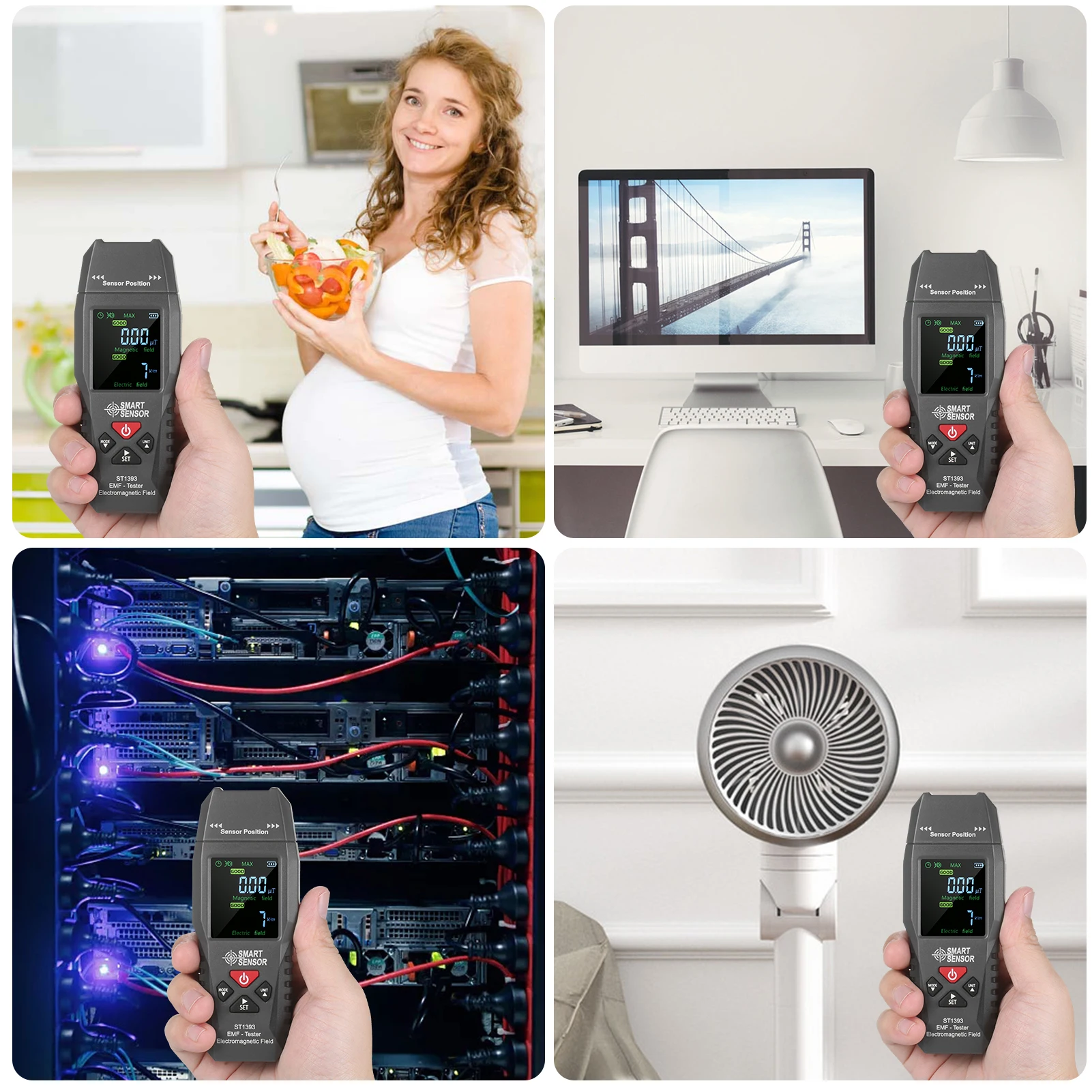 ST1393 EMF Smart Sensor Meter High Sensitivity Measurement Handheld Mini Digital LCD Electromagnetic Field Radiation Tester
ST1393 EMF Smart Sensor Meter High Sensitivity Measurement Handheld Mini Digital LCD Electromagnetic Field Radiation Tester
