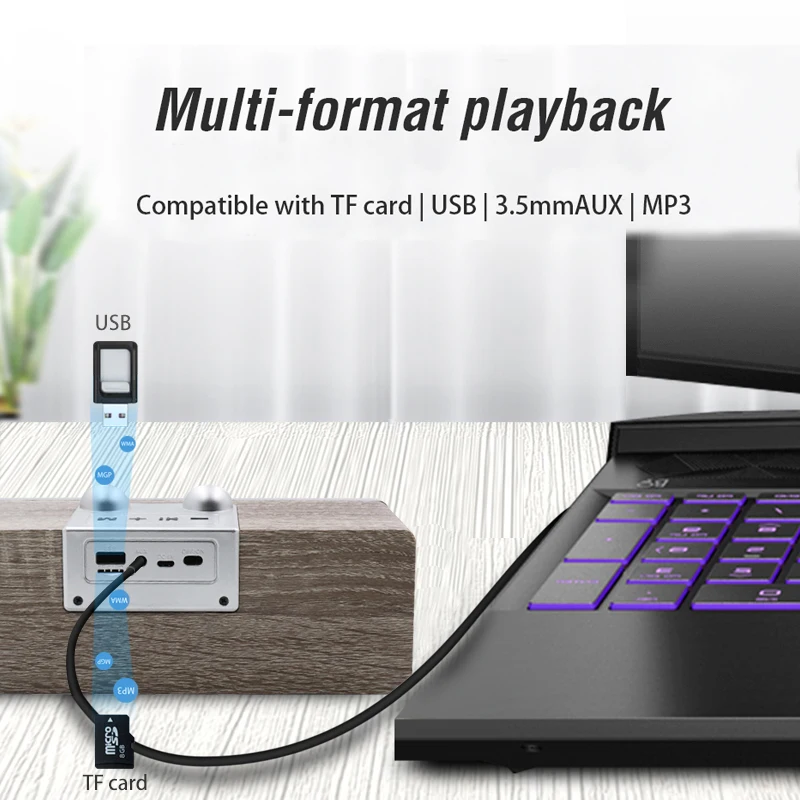 NBY 8820 портативный Bluetooth динамик fm-радио открытый беспроводной s сабвуфер 3D стерео