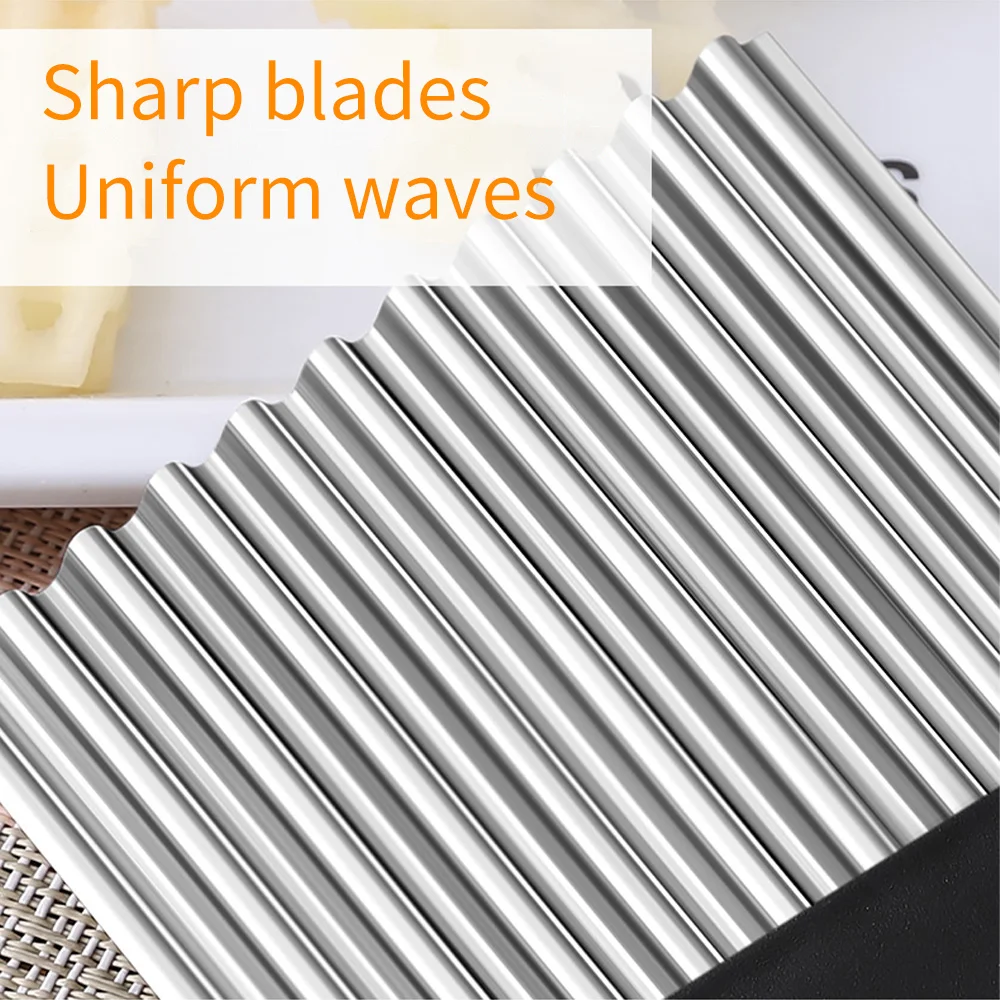 Potato Wavy Edged Knife Stainless Steel Kitchen Gadget Vegetable Fruit Cutting Peeler Cooking Tools kitchen knives Accessories
Potato Wavy Edged Knife Stainless Steel Kitchen Gadget Vegetable Fruit Cutting Peeler Cooking Tools kitchen knives Accessories