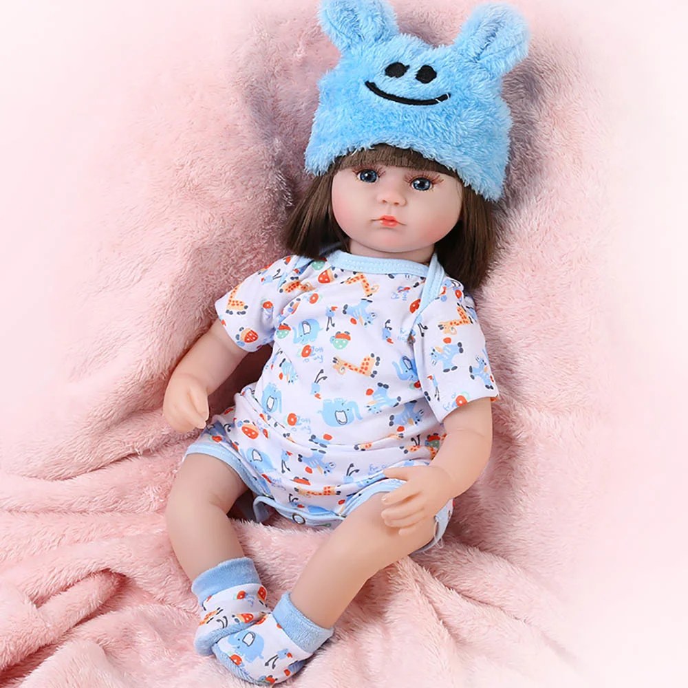 NEW 42CM Baby Doll 17 Inch Realistic lifelike Newborn Babies Doll Toy For Girls Toddler Blue Eyes Reborn Birthday Present
NEW 42CM Baby Doll 17 Inch Realistic lifelike Newborn Babies Doll Toy For Girls Toddler Blue Eyes Reborn Birthday Present