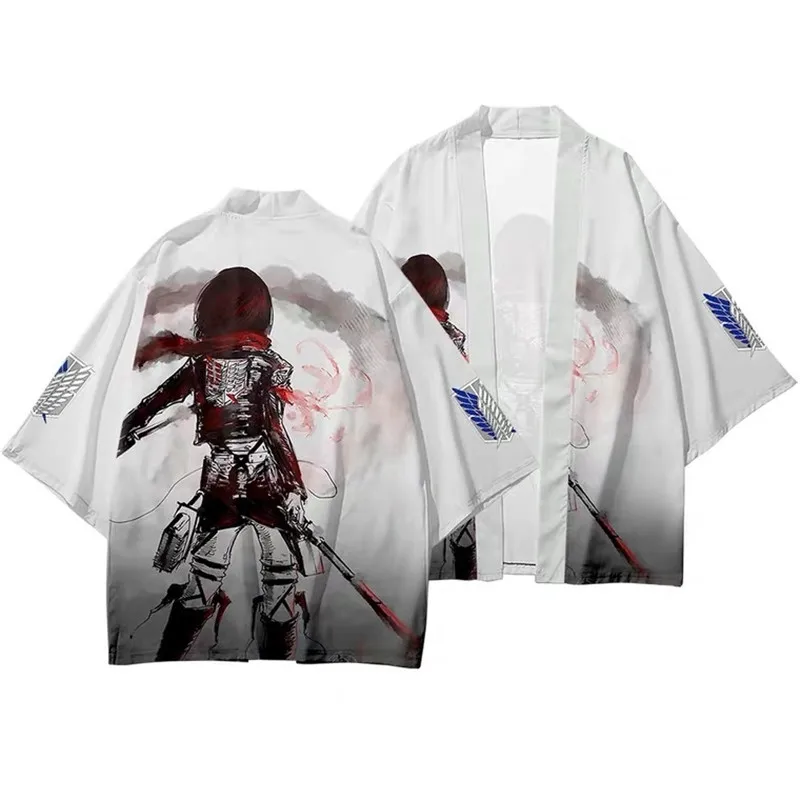 Attack On Titan Kimono Harajuku Cartoon Cosplay Kimono Men Samurai Costume Summer Cardigan Yukata Streetwear Short Sleeve Kimono
Attack On Titan Kimono Harajuku Cartoon Cosplay Kimono Men Samurai Costume Summer Cardigan Yukata Streetwear Short Sleeve Kimono
