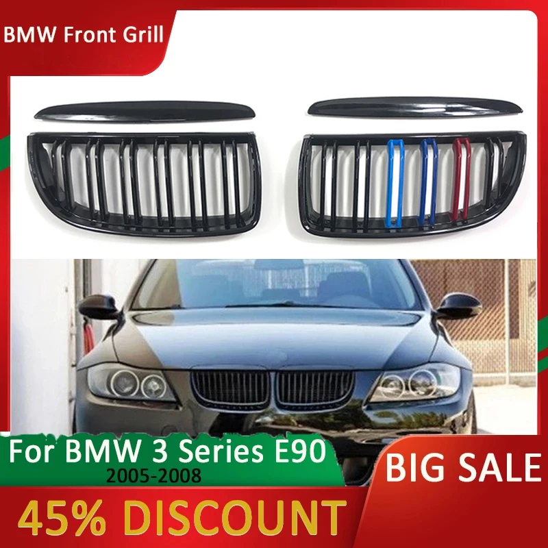 For BMW Grille 3-Series E90 Front Grill Hood Grills -Double Line for 323I 328I 335I 330I 325I 2005-2008 Black Car Accessories
For BMW Grille 3-Series E90 Front Grill Hood Grills -Double Line for 323I 328I 335I 330I 325I 2005-2008 Black Car Accessories
