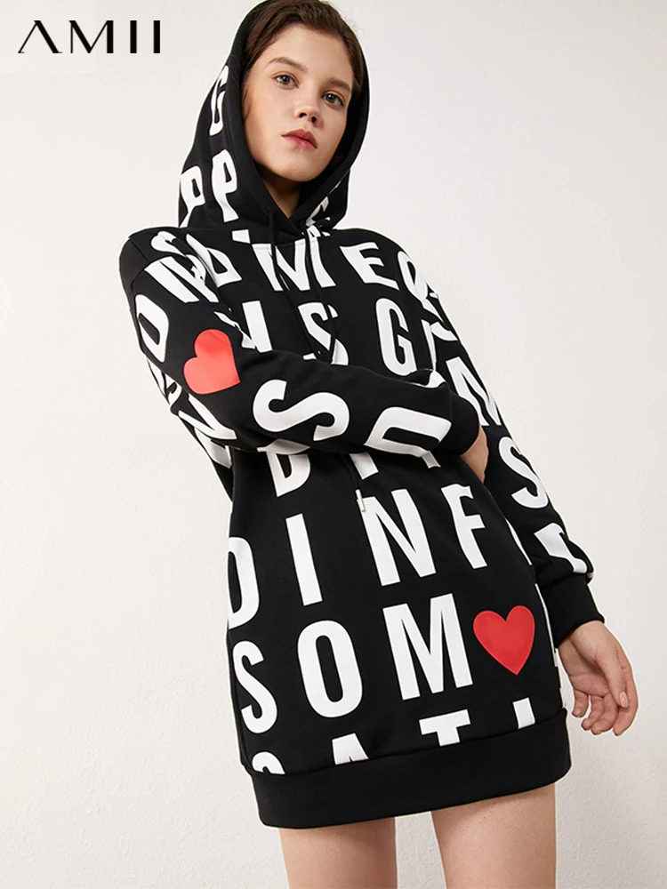 Amii Minimalism Autumn Winter Causal Sweatshirt Women Fashion Hooded Letter Printed Fleece Hoodie Women Tops 12040638
Amii Minimalism Autumn Winter Causal Sweatshirt Women Fashion Hooded Letter Printed Fleece Hoodie Women Tops 12040638