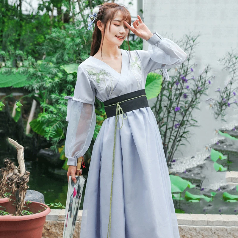 Reform Embroidery Hanfu Women Festival Outfit Classical Dance Costume Rave Performance Clothes Fairy Dress Stage Wear DF1227
Reform Embroidery Hanfu Women Festival Outfit Classical Dance Costume Rave Performance Clothes Fairy Dress Stage Wear DF1227