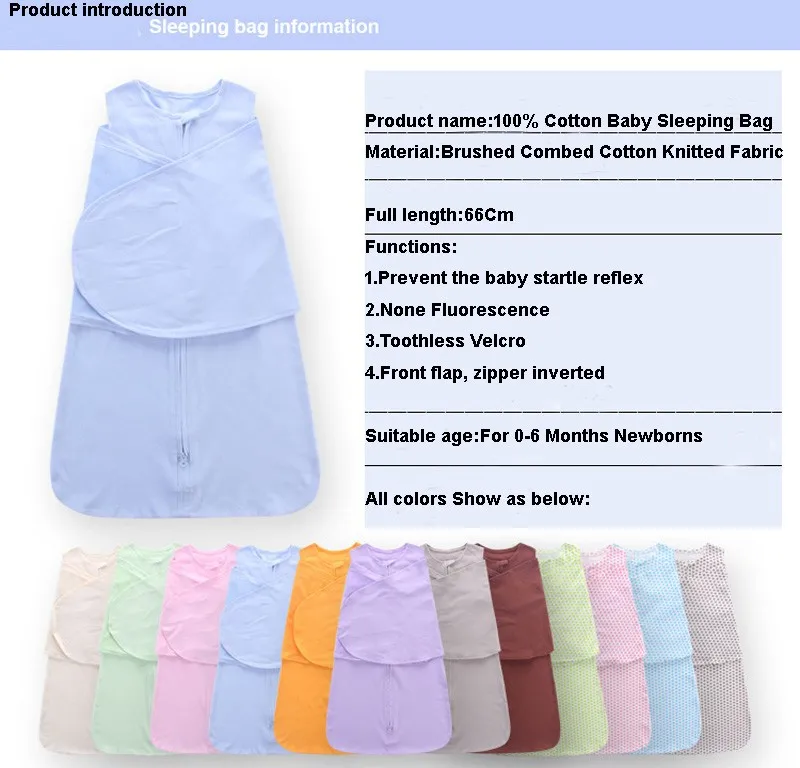 100% Cotton Newborn Swaddle Wrap For Newborns Envelope Sleeping Bag Baby Zipper Sleepsacks Breathable Infant Wrap for 0-6 Months
100% Cotton Newborn Swaddle Wrap For Newborns Envelope Sleeping Bag Baby Zipper Sleepsacks Breathable Infant Wrap for 0-6 Months