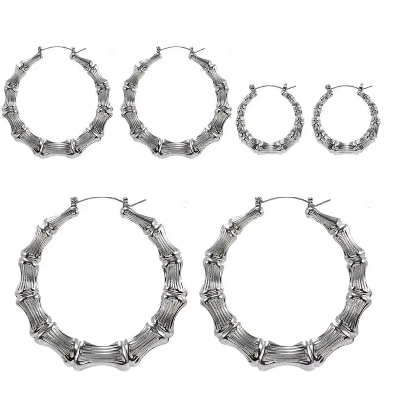Sliver/Gold Color Big Bamboo Circle Hoop Earrings For Women Hip Hop Large Celebrity Wives Earrings Hoops
Sliver/Gold Color Big Bamboo Circle Hoop Earrings For Women Hip Hop Large Celebrity Wives Earrings Hoops