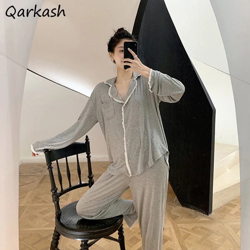 Pajama Sets Women Various Colors Simple Female Soft Stylish Newest Home Nightwear Tender Basic Daily Popular Leisure Ins Fashion
Pajama Sets Women Various Colors Simple Female Soft Stylish Newest Home Nightwear Tender Basic Daily Popular Leisure Ins Fashion