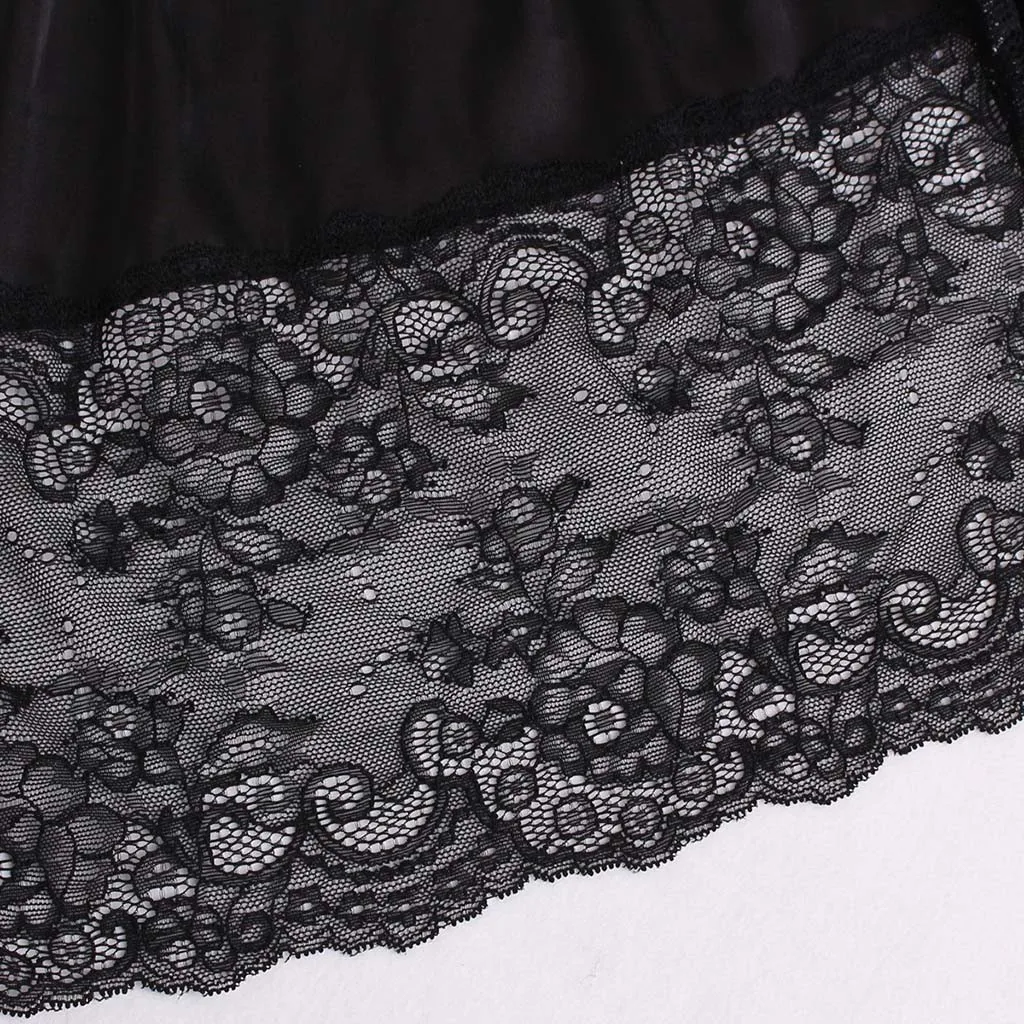 Sexy Costumes Women Lace Lingerie V-Neck Solid Nightwear Underwear Robe Babydoll Sleepwear Dress Porno Hot Erotic Clothing 2019
Sexy Costumes Women Lace Lingerie V-Neck Solid Nightwear Underwear Robe Babydoll Sleepwear Dress Porno Hot Erotic Clothing 2019