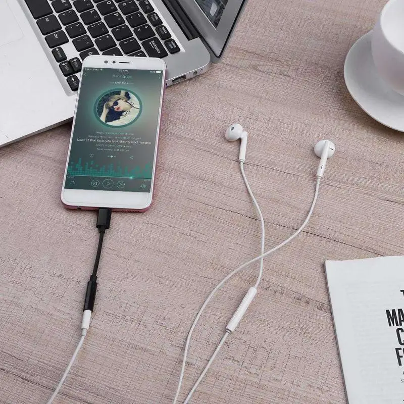 Аудиокабель Aux с разъемом для наушников типа C 3 5 Xiaomi Huawei USB к адаптеру мм