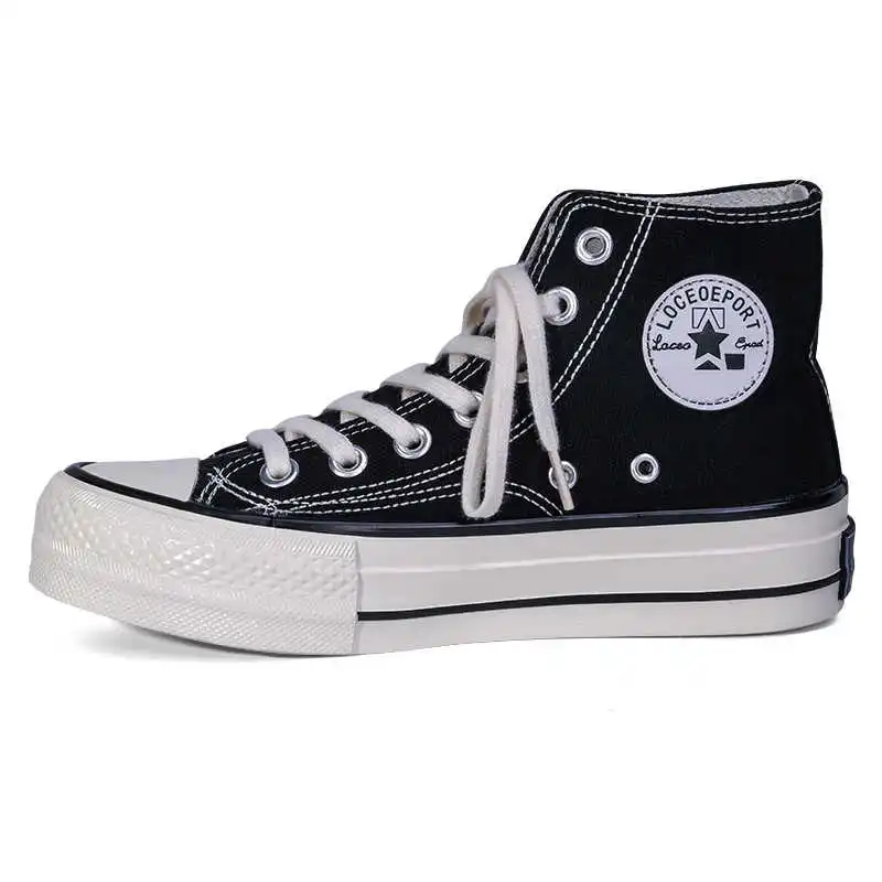 High Platform Canvas Women Shoes High-top Retro Lace-up Ladies Casual Sneakers Outdoor Breathable Leisure Footwear
High Platform Canvas Women Shoes High-top Retro Lace-up Ladies Casual Sneakers Outdoor Breathable Leisure Footwear