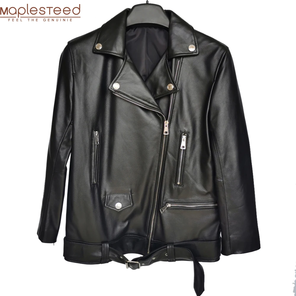 Maplesteed Women Leather Jacket 100% Natural Sheepskin Soft Loose Long Woman Real Skin Coat Autumn OVERSIZE Bust 100-116cm M488
Maplesteed Women Leather Jacket 100% Natural Sheepskin Soft Loose Long Woman Real Skin Coat Autumn OVERSIZE Bust 100-116cm M488