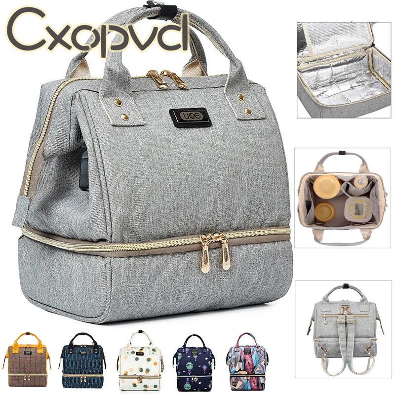 Fashion Mummy Maternity Diaper Bag Large Baby Bags For Mom Thermal Insulation Travel Nappy Chaning Backpack Stroller Organizer
Fashion Mummy Maternity Diaper Bag Large Baby Bags For Mom Thermal Insulation Travel Nappy Chaning Backpack Stroller Organizer