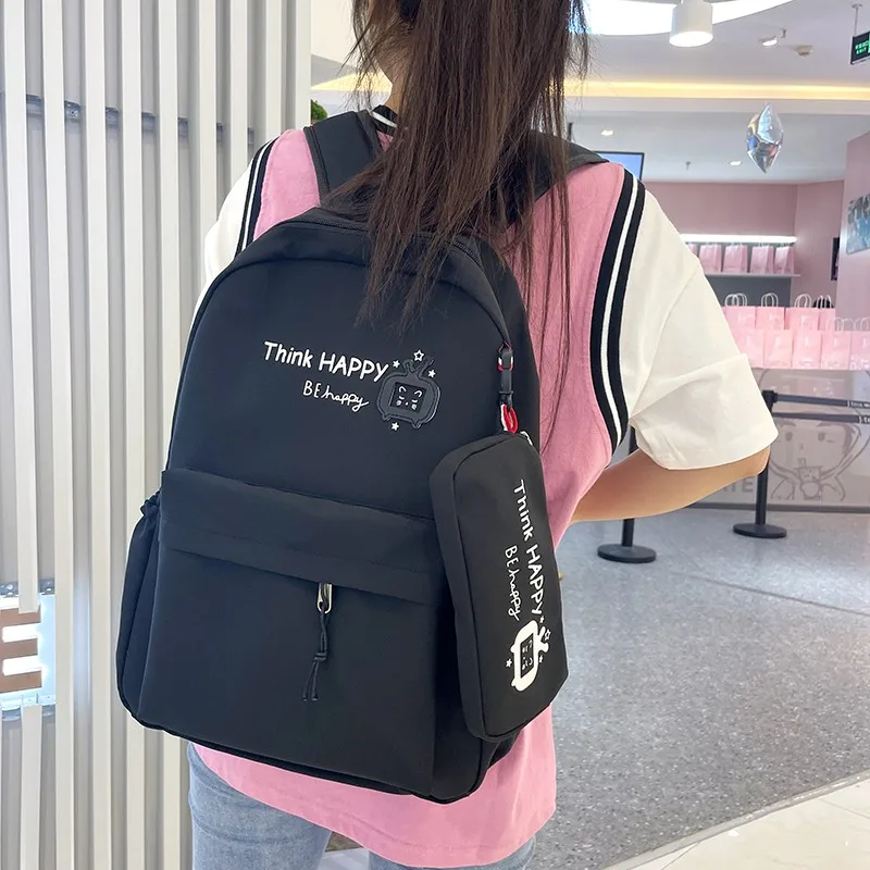 Japanese kawaii fashion women's backpack Pure color casual student schoolbag Waterproof large-capacity travel bag
Japanese kawaii fashion women's backpack Pure color casual student schoolbag Waterproof large-capacity travel bag