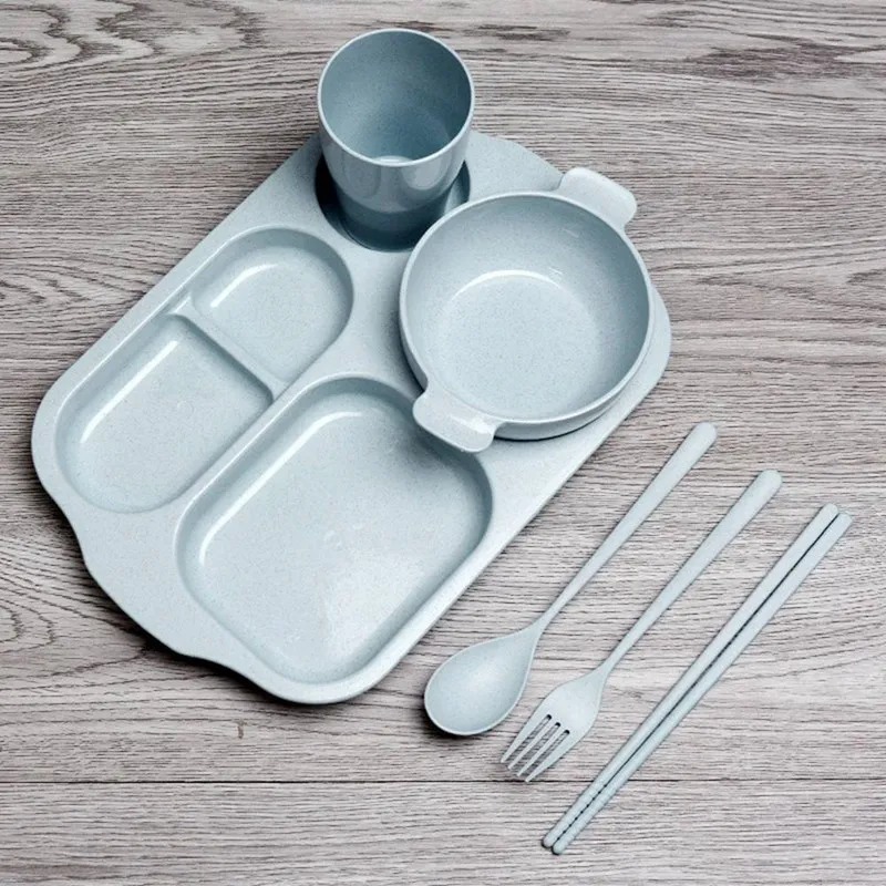 Plate Fork Feeding Dishes for Kids Utensils 6pcs/set Student Dish Bowl Tableware Set Natural Bamboo Fiber Bowl With Cup Spoon
Plate Fork Feeding Dishes for Kids Utensils 6pcs/set Student Dish Bowl Tableware Set Natural Bamboo Fiber Bowl With Cup Spoon