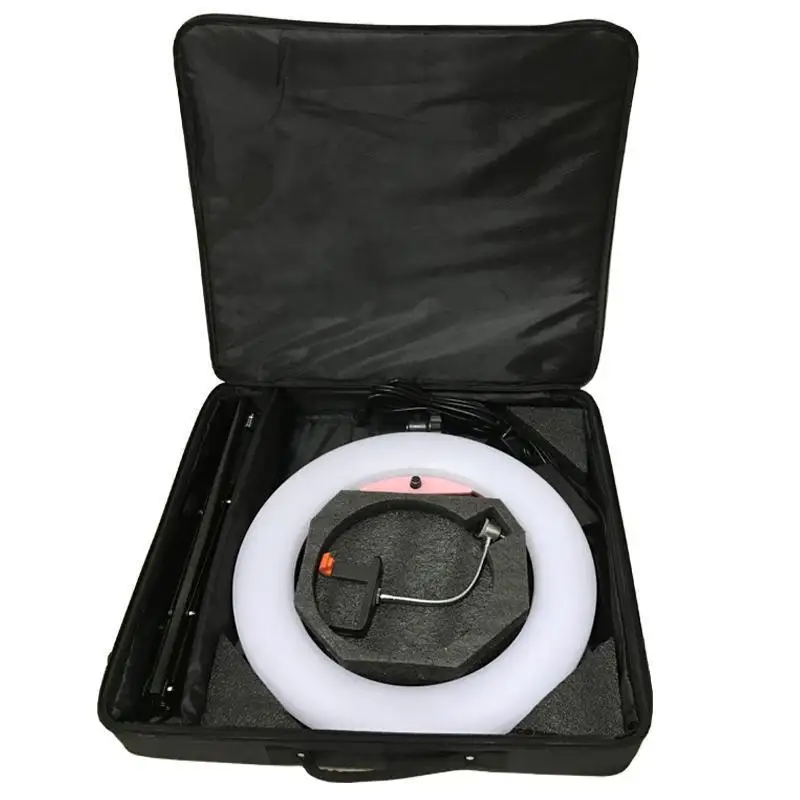 Yidoblo Black FE-480II 5600K Dimmable Camera Ring Light 480 LED Video Light Lamp LCD RC Photographic Lighting +2M stand+ handbag
Yidoblo Black FE-480II 5600K Dimmable Camera Ring Light 480 LED Video Light Lamp LCD RC Photographic Lighting +2M stand+ handbag