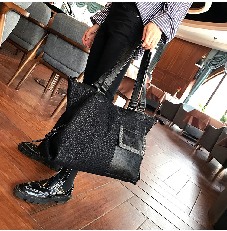 Black Fashion Bag Female Large Size 40cm Sheepskin Genuine Leather Women Handbag handbags for women
Black Fashion Bag Female Large Size 40cm Sheepskin Genuine Leather Women Handbag handbags for women