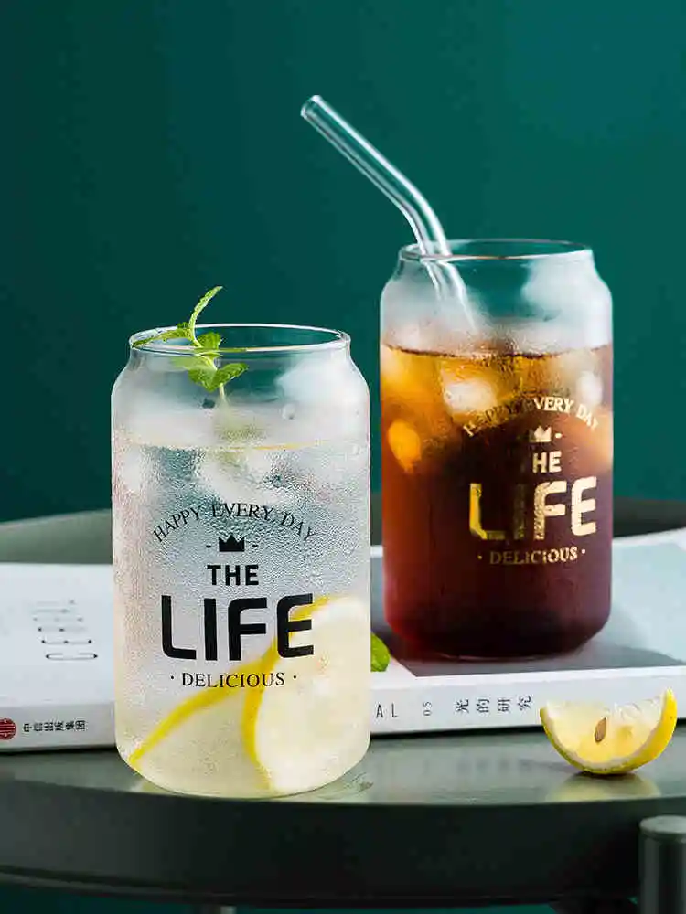 Canned Shape Wine Glass Drink Cups Whisky Glass Whiskey Mug Beer Glass Mug Drinking Glasses Transparent Elegant With Letters
Canned Shape Wine Glass Drink Cups Whisky Glass Whiskey Mug Beer Glass Mug Drinking Glasses Transparent Elegant With Letters